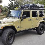 2013 AEV Jeep JK Rubicon Unlimited 4 Door, 6 speed In Rare Commando Green