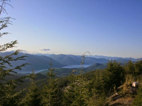 View overlooking Alberni Inlet