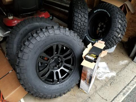 4Runner mods before installation - lift and tires