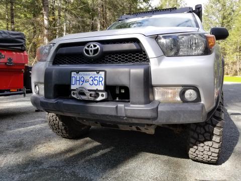 5th gen 4Runner hidden winch mount