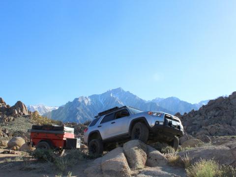 5th gen 4Runner overlanding North America - Alabama hills, California