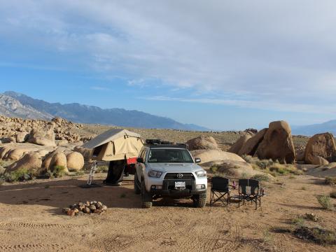 5th gen 4Runner overlanding North America - Alabama hills camping