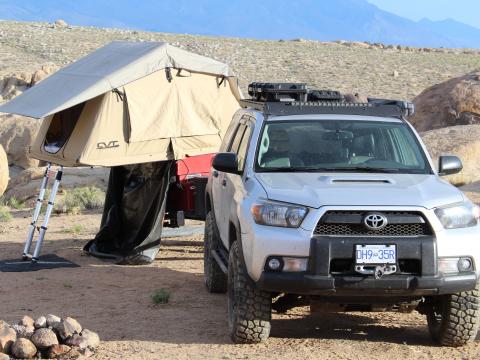 5th gen 4Runner overlanding North America - Alabama hills rtt