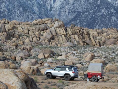 5th gen 4Runner overlanding North America - Alabama hills, California