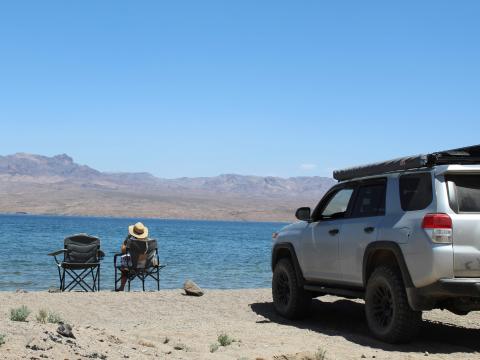 5th gen 4Runner overlanding North America -Lake Mead, Nevada