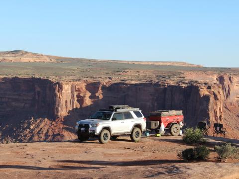 5th gen 4Runner overlanding North America - Camping spot @ Moab, Utah