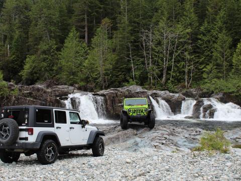 Hidden waterfall spot