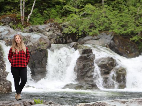 Hidden waterfall spot