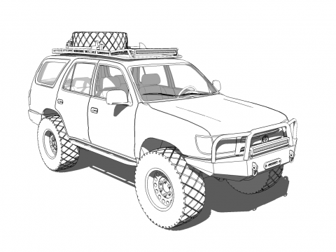 3rd gen 4runner 3d model