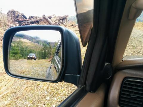Tacoma in rear view