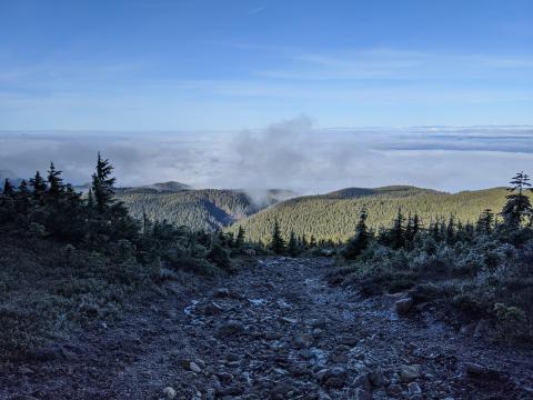 Mt Arrowsmith Vancouver Island BC mountain view