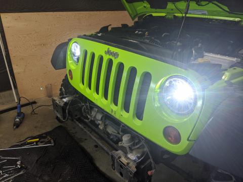 Jeep JK LED headlights