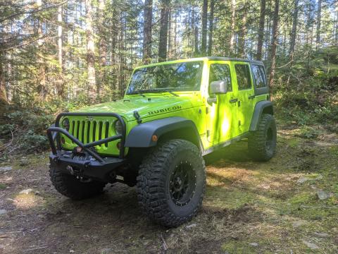 Gecko Green Jeep JK Rubicon