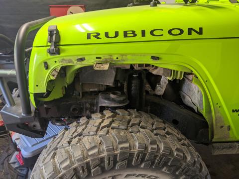 Jeep rubicon no fenders