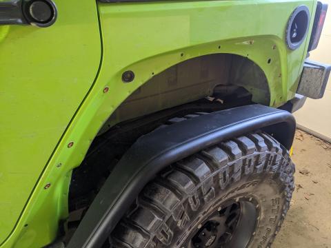 Poison Spyder Crusher fender flare installation