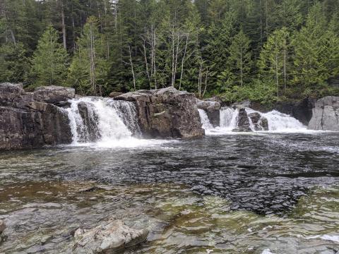 Hidden waterfall spot