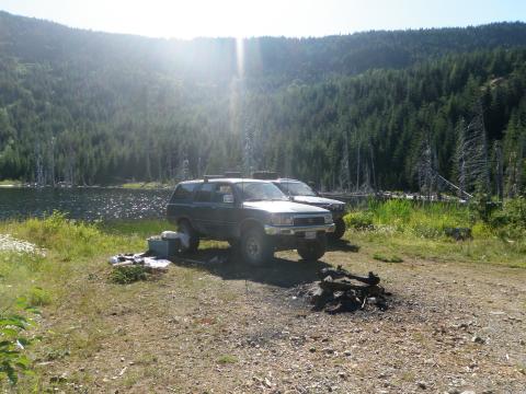 Sherk Lake, BC - 4Runners off road 4x4
