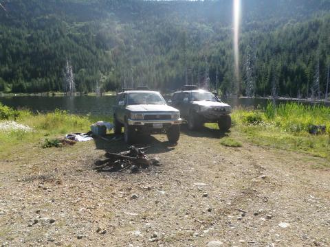 Sherk Lake, BC - 4Runners off road 4x4