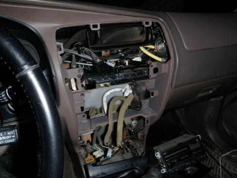 3rd gen 4runner stereo cb install dash trim out