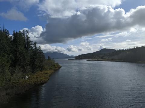 Ocean lookout near Virgin Falls BC