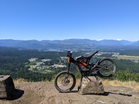 Sur Ron overlooking Port Alberni