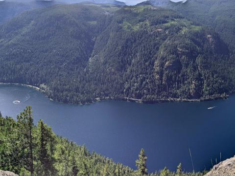 Wesley Ridge looking south over Cameron lake