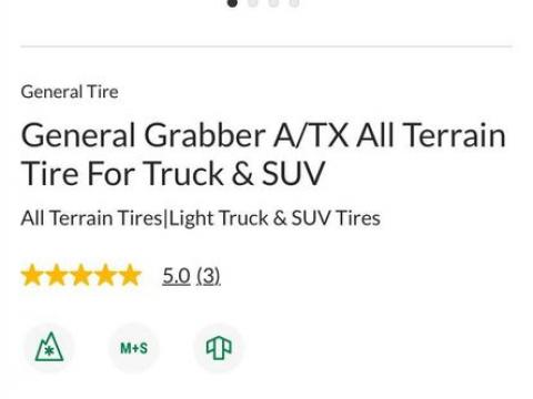 General Grabber A/TX LT265/70R17 Load E Tires