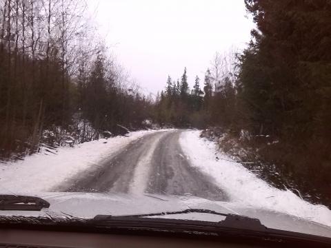 most of the road looked like this. its why we went