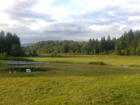 miles lake from the back yard and the end of extension ridge