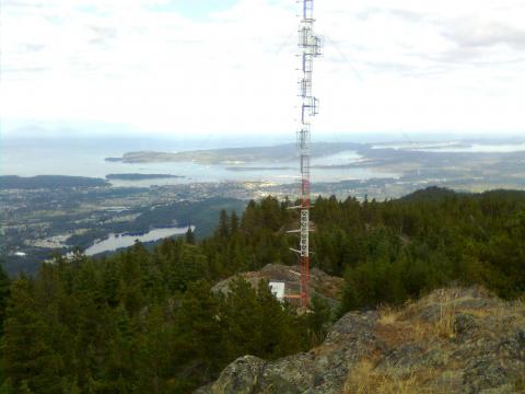 nice view of nanaimo and the harbour.