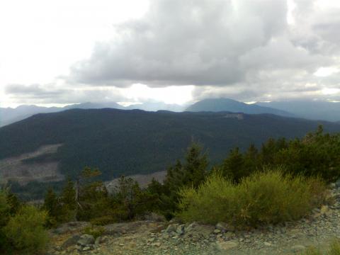 wolf mountain looking west from benson.  ya really cant see up the valley