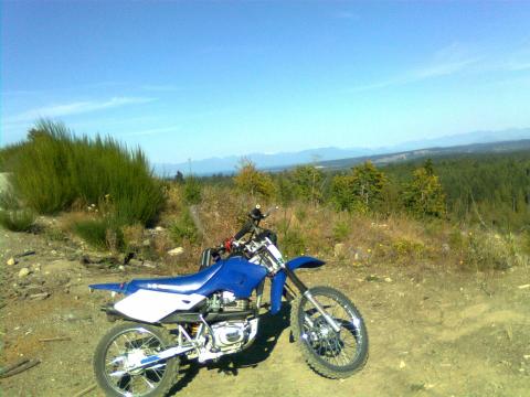 lookin at duke point from above the pipeline trail.