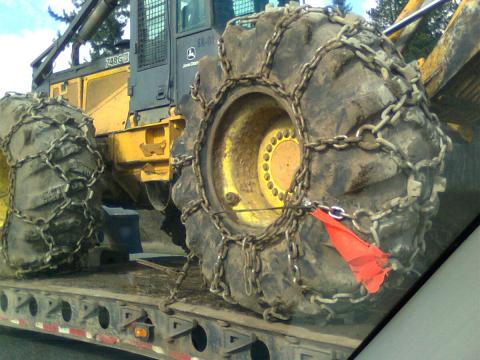 need to make a road. what a skidder with 10ft tires. maybe 12s. lol