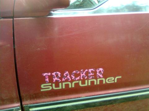 is it a tracker?  its an asuna sunrunner. but my plates are for my new tracker. 