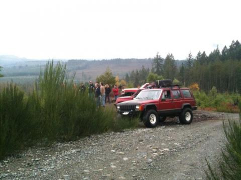 the whole group at the southernest lower ridge of extentions. just above the pipeline trail. looking south.