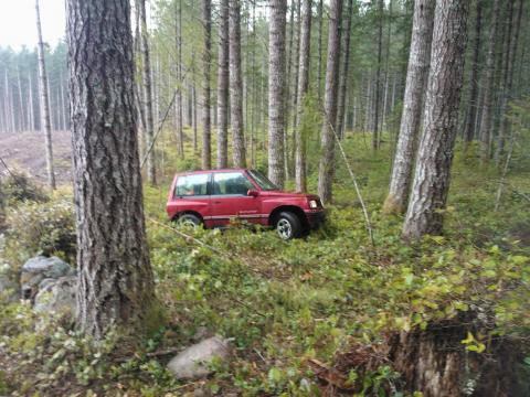 makin our own trail around the blocked back way in by gogos. the forestry rd to whiskey lake