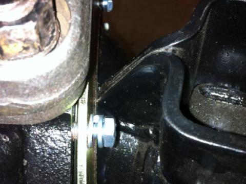 clearancing issue with seal and rock ring on knuckle truss