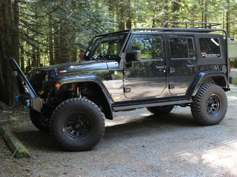 Our Jeep showcasing our off road parts