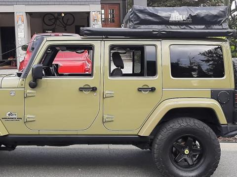 2013 AEV Jeep JK Rubicon Unlimited 4 Door, 6 speed In Rare Commando Green