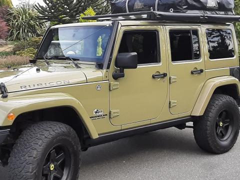 2013 AEV Jeep JK Rubicon Unlimited 4 Door, 6 speed In Rare Commando Green