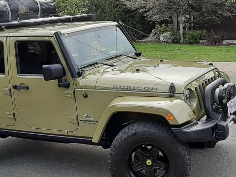 2013 AEV Jeep JK Rubicon Unlimited 4 Door, 6 speed In Rare Commando Green