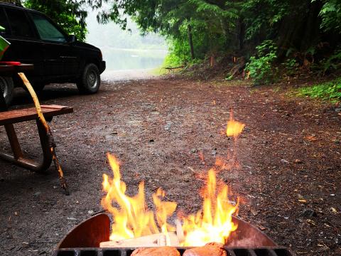 Campsite at Schoen Lake