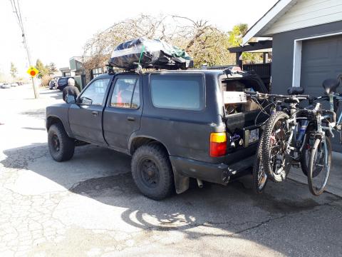 STOLEN!!! 2ND GEN 4RUNNER BLACK WITH SNORKEL